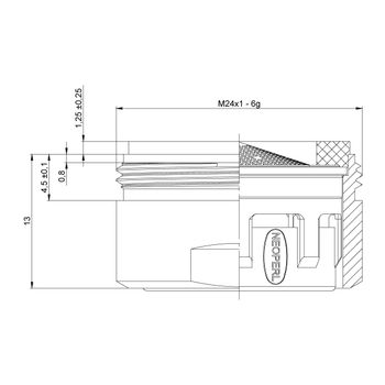 Аэратор NEOPERL CASCADE D24, внутренний (34,8-37,8 л/мин), блистер. LEMARK NP13301-BL — фото 2, Комплектующие