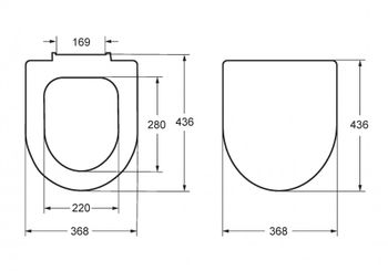 LEON SLIM Сиденье и крышка для унитаза, дюропласт., с механизмом Soft-Closing, белое. ROCA ZRU9302943 — фото 7, Сиденья для унитаза