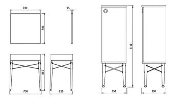 Боковой шкаф LG2110.00.KNB — фото 2, Шкафы для ванной