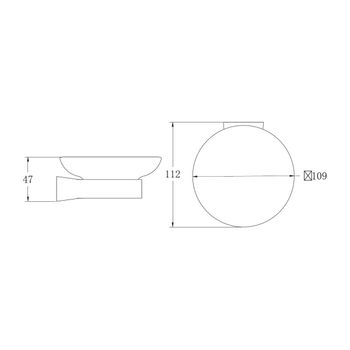 Мыльница BELZ B91302, брашированное золото — фото 2, Мыльницы