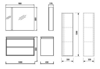 Товар: VERTI Нижний модуль c выдвижными ящиками (100 см) NE0100.42.VV + Раковина SU100-00CB00E-0000 NE0100.42.VV + SU100-00CB00E-0000 - фото 2 VERTI Нижний модуль c выдвижными ящиками (100 см) NE0100.42.VV + Раковина SU100-00CB00E-0000 NE0100.42.VV + SU100-00CB00E-0000 — фото 2, Тумбы с раковиной