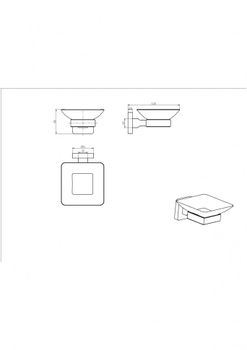 Мыльница стекло 61904 A — фото 2, Мыльницы