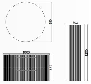 RAYAS Зеркало с подсветкой АНТРАЦИТ RY1085.01.AA — фото 2, Зеркала в ванную комнату