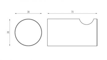 Крючок ABBER Osten 316 AA1849BGG оружейная сталь брашированная — фото 3, Крючки для полотенец