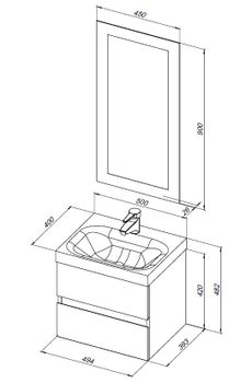 Товар: Мебель для ванной Aquanet Беркли 50 белый глянец (2 ящика) 00306356 - фото 3 Мебель для ванной Aquanet Беркли 50 белый глянец (2 ящика) 00306356 — фото 3, Комплекты мебели для ванной