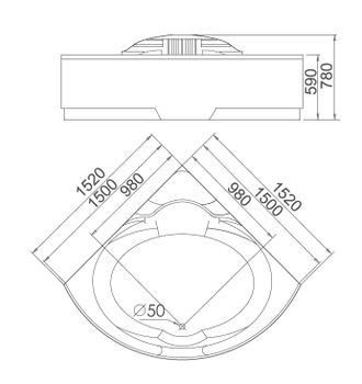 Акриловая ванна Gemy G9082 K — фото 3, Акриловые ванны