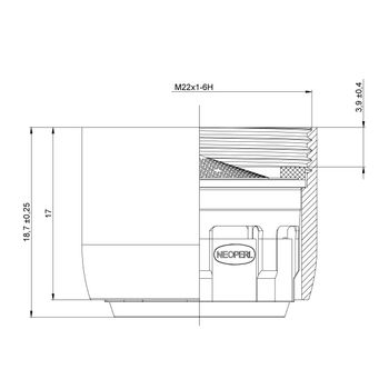 Аэратор NEOPERL CASCADE D22, внешний, функция самоочистки (34,8-37,8 л/мин), блистер. LEMARK NP12301SLC-BL — фото 2, Комплектующие