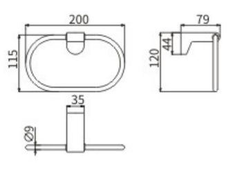 Полотенцедержатель 51006 — фото 2, Полотенцедержатели