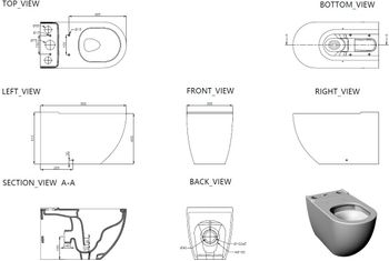 Чаша напольного унитаза Allen Brau Priority Tornado 4.31006.20 белый глянец — фото 13, Напольные унитазы