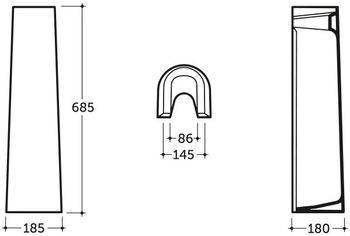 Товар: Пьедестал для раковины КЕРАМИН ЭЛИТ-N белый глянец CDB00002600 (4810531002031) - фото 5 Пьедестал для раковины КЕРАМИН ЭЛИТ-N белый глянец CDB00002600 (4810531002031) — фото 5, Консоли для раковины
