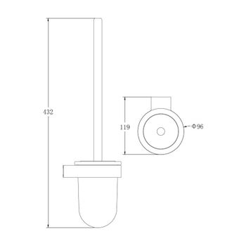 Ершик для унитаза BELZ B91010, белый — фото 2, Ершики для унитаза