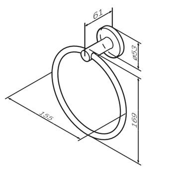 A85A34444 X-Joy, Кольцо для полотенец, роз. золото — фото 7, Полотенцедержатели