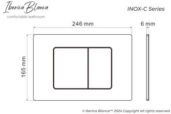 Комплект 3в1 IBERICA BLANCA инсталляция SILENCIO MINI, унитаз TOLEDO ALTO белый, кнопка смыва INOX-О розовое золото матовое (IB.001M.TLA.234.8172) — фото 14, Комплекты унитаз + инсталляция