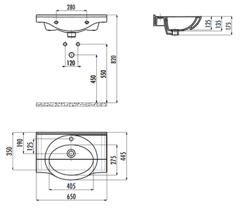 Товар: CREAVIT Раковина ET165 мебельная (65см) ET165-00CB00E-0000 - фото 2 CREAVIT Раковина ET165 мебельная (65см) ET165-00CB00E-0000 — фото 2, Раковины подвесные