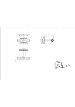 Крючок хром Ceramalux 12301А — фото 2, Крючки для полотенец