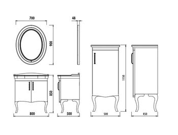 Зеркало (70*90) AN4070.01.BB — фото 1, Зеркала в ванную комнату