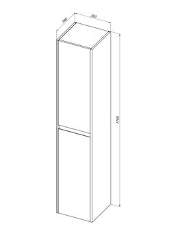 Товар: Шкаф-пенал Aquanet Nova Lite 35 дуб рошелье 00242265 - фото 8 Шкаф-пенал Aquanet Nova Lite 35 дуб рошелье 00242265 — фото 8, Пеналы для ванной комнаты