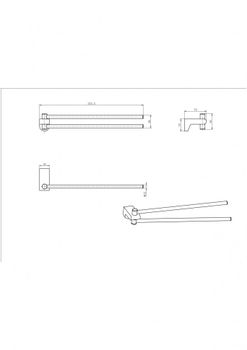 Полотенцедержатель поворотный 51014 — фото 2, Полотенцедержатели