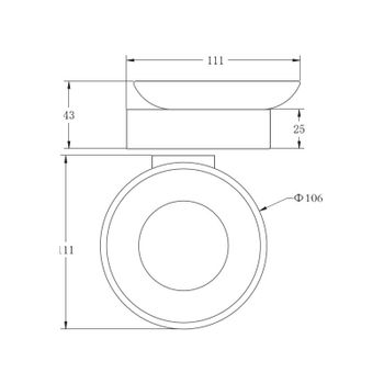 Мыльница BELZ B90902, черный — фото 2, Мыльницы