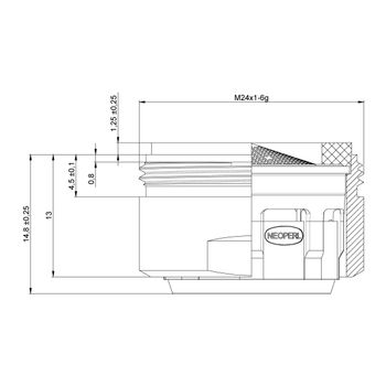 Аэратор NEOPERL CASCADE D24, внутренний, функция самоочистки (34,8-37,8 л/мин), блистер. LEMARK NP13301SLC-BL — фото 2, Комплектующие
