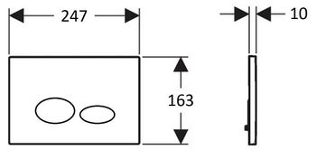 Товар: CREAVIT Кнопка для инсталляции DROP черная глянец GP2002.02 - фото 2 CREAVIT Кнопка для инсталляции DROP черная глянец GP2002.02 — фото 2, Кнопки смыва