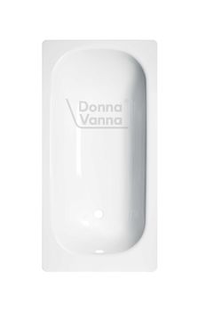 DONNA VANNA Ванна стальная 140x70x40 cм. с опорной подставкой, без ранта, белая орхидея, ВИЗ DV-45901 — фото 1, Стальные ванны