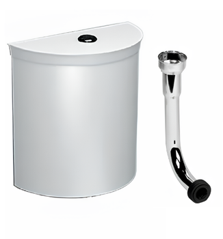 Бачок HATRIA DOLCEVITA Y0U301 подвесной на средней трубе цвет белый — фото 1, Унитазы