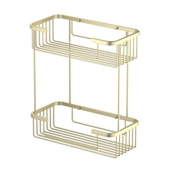 Товар: Полка двойная Timo Saona 13083/17 золото матовое - фото 5 Полка двойная Timo Saona 13083/17 золото матовое — фото 5, Полки для ванной и душа