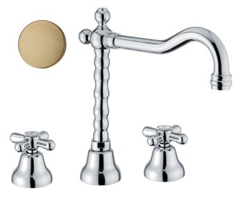 Смеситель для раковины Fiore MARGOT 26ZZ0637, бронза — фото 1, Смесители для раковины