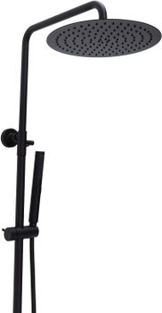 Душевая стойка Allen Brau Priority 5.31T10-31 черный матовый — фото 1, Душевые стойки