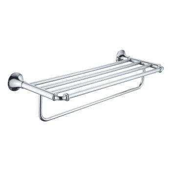 Полка для полотенец Rose RG1208, хром — фото 1, Полотенцедержатели