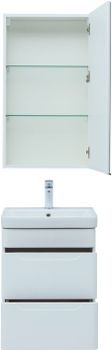Мебель для ванной Aquanet София 50 белый глянец (2 ящика) 00274191 — фото 7, Комплекты мебели для ванной