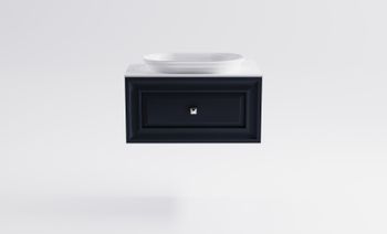 Товар: Тумба Шарм 80см 1ящ цв RAL7024 мат. с раковиной Шарм бел гл. и столешницей Solid бел гл. 4631177713422 - фото 2 Тумба Шарм 80см 1ящ цв RAL7024 мат. с раковиной Шарм бел гл. и столешницей Solid бел гл. 4631177713422 — фото 2, Тумбы с раковиной