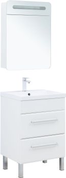 Тумба под раковину Aquanet Лукка 60 белый 00302396 — фото 8, Тумбы под раковину