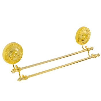 MONTECARLO Полотенцедержатель двойной, L50 см, золото 31783 — фото 1, Полотенцедержатели