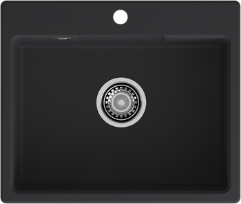 Товар: GRANFEST Мойка URBAN 658 1-чаша 580*490мм черный арт.GF-UR- 658 черный - фото 3 GRANFEST Мойка URBAN 658 1-чаша 580*490мм черный арт.GF-UR- 658 черный — фото 3, Кухонные мойки