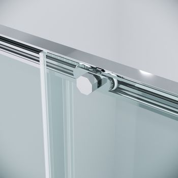 Душевое ограждение Grossman Style 100.K33.05.130.10.00-200.K33.05.100.10.00 (130х100х195) раздвижная,хром,стекло прозрачное,2 места 120.K33.05.1310.10.00 — фото 7, Душевые кабины и ограждения