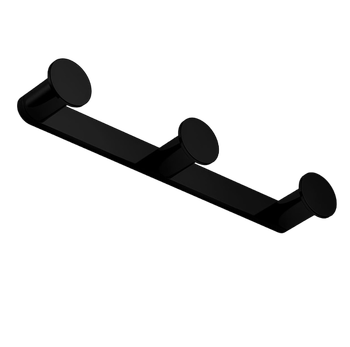 Крючок COLOMBO DESIGN MINI CD117.NM тройной цвет черный матовый — фото 3, Крючки для полотенец