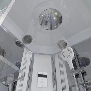 Душевая кабина Niagara Ultra NG-708-01 (90х90х220) высокий поддон(48см),стекло прозрачное с рисунком,4 места 7080164 — фото 4, Душевые кабины