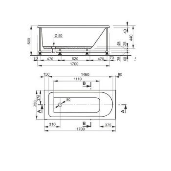 Veedi Ванна акриловая Mira 170х75 13217075 — фото 1, Акриловые ванны
