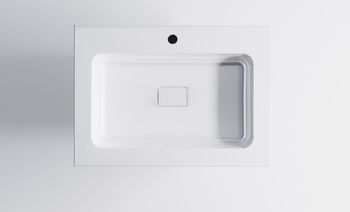 Нижний шкаф Альфа 70 с 2 ящиками бежевый (RAL1013 матовый) + Раковина "Альфа 70" 03060004ral1013+04010006 — фото 5, Тумбы с раковиной