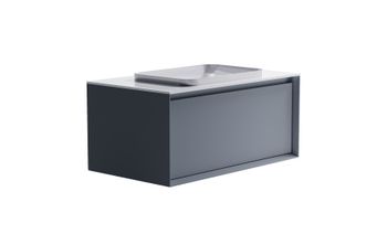 Товар: Тумба Фрейм 100 с 1ящ NCS S 3005-R80B мат. с раковиной Антарес бел гл. и столешницей Solid бел гл. 4631177713934 - фото 3 Тумба Фрейм 100 с 1ящ NCS S 3005-R80B мат. с раковиной Антарес бел гл. и столешницей Solid бел гл. 4631177713934 — фото 3, Тумбы с раковиной