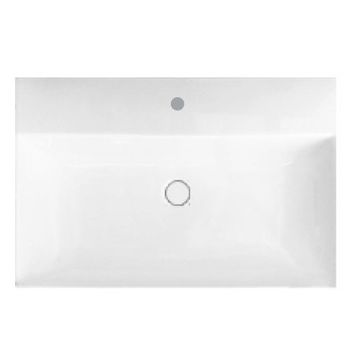 Раковина HATRIA Bahia 13 BH0600465011TS0 подвесная или на тумбу с одним отверстием с переливом цвет белый — фото 1, Раковины