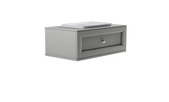 Тумба Классик 100см 1ящ NCS S 3502-Y мат., раковина Ретро бел глянц, столешница Solid в цвете 4631177715624 — фото 4, Тумбы с раковиной