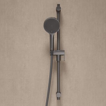 Лейка для душа, графит матовый, Aiger, IDDIS, AIG4FG0i18 — фото 1, Лейки для душа