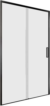 Душевая дверь Aquanet Pleasure Evo 110 AE65-N110-BT профиль черный, прозрачное стекло — фото 5, Душевые двери в нишу