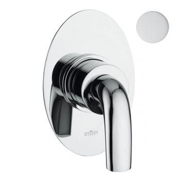 Смеситель для душа встраиваемый Webert Aria AI880101844, белый/хром — фото 1, Смеситель для душа