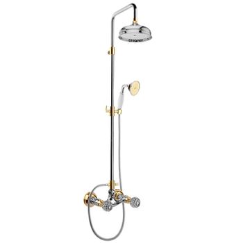 Душевая система Webert Karenina KA760405017, хром/золото — фото 1, Душевые системы