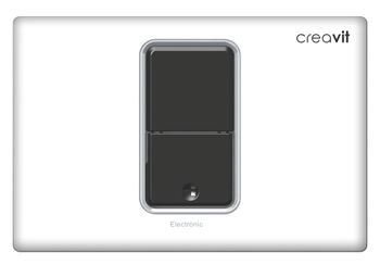 CREAVIT Кнопка для инсталляции сенсорная белая (от сети) FP8001.00 — фото 1, Кнопки смыва