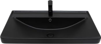 Раковина Aquanet Ирис 80 черная матовая 00329249 — фото 1, Раковины